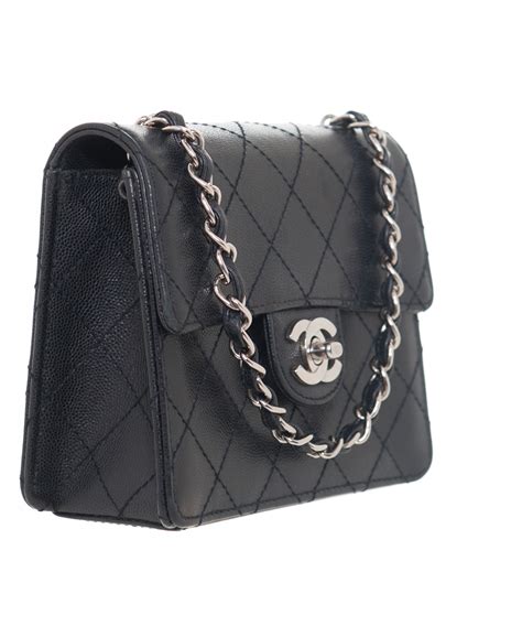 small black chanel shoulder bag|Chanel black quilted flap bag.